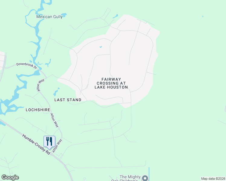 map of restaurants, bars, coffee shops, grocery stores, and more near 26711 Fairway Oaks Court in Huffman