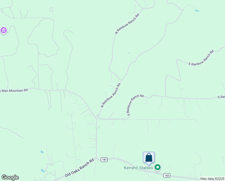 map of restaurants, bars, coffee shops, grocery stores, and more near 385 North Rainbow Ranch Road in Wimberley