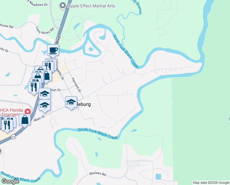 map of restaurants, bars, coffee shops, grocery stores, and more near 3830 Woodmere Lane in Middleburg