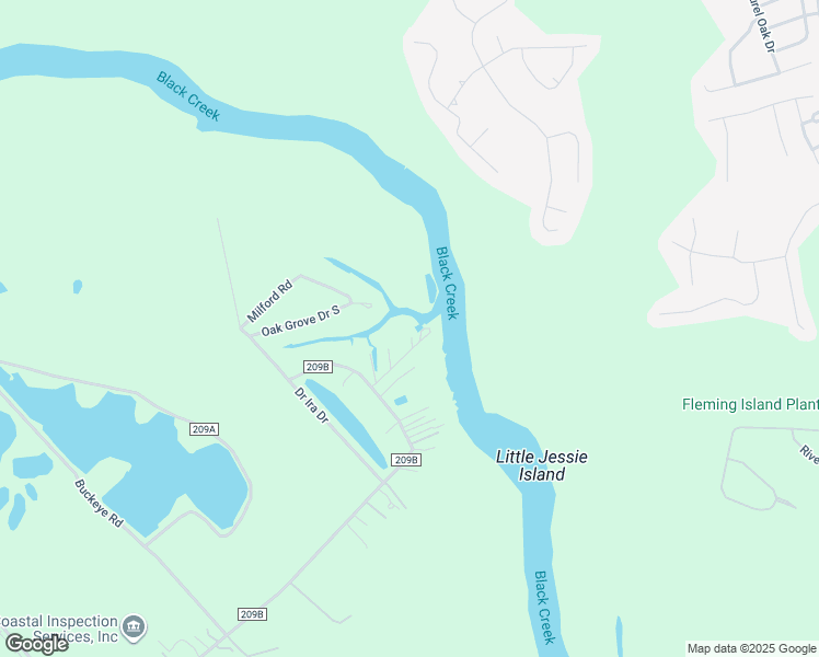 map of restaurants, bars, coffee shops, grocery stores, and more near 1806 Oak Park Circle in Green Cove Springs