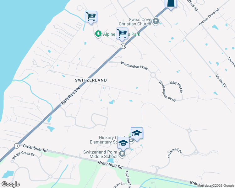 map of restaurants, bars, coffee shops, grocery stores, and more near 816 Worth Road in Fruit Cove