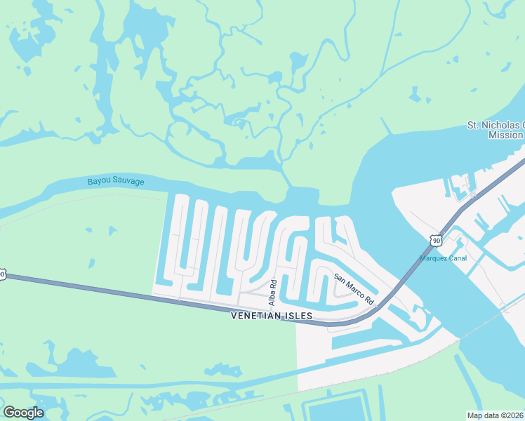 map of restaurants, bars, coffee shops, grocery stores, and more near 4640 Murano Road in New Orleans