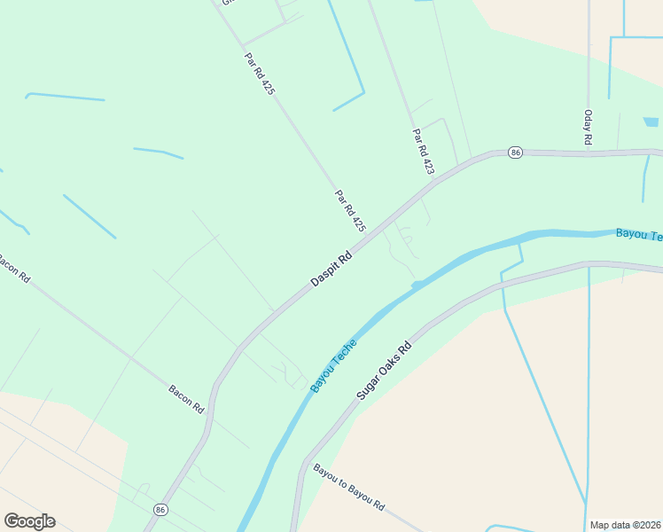 map of restaurants, bars, coffee shops, grocery stores, and more near 6204 Daspit Road in New Iberia