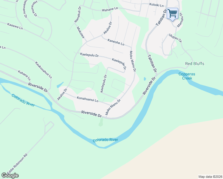 map of restaurants, bars, coffee shops, grocery stores, and more near 293 Kaelepulu Drive in Bastrop