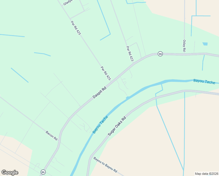 map of restaurants, bars, coffee shops, grocery stores, and more near 6216 Daspit Road in New Iberia