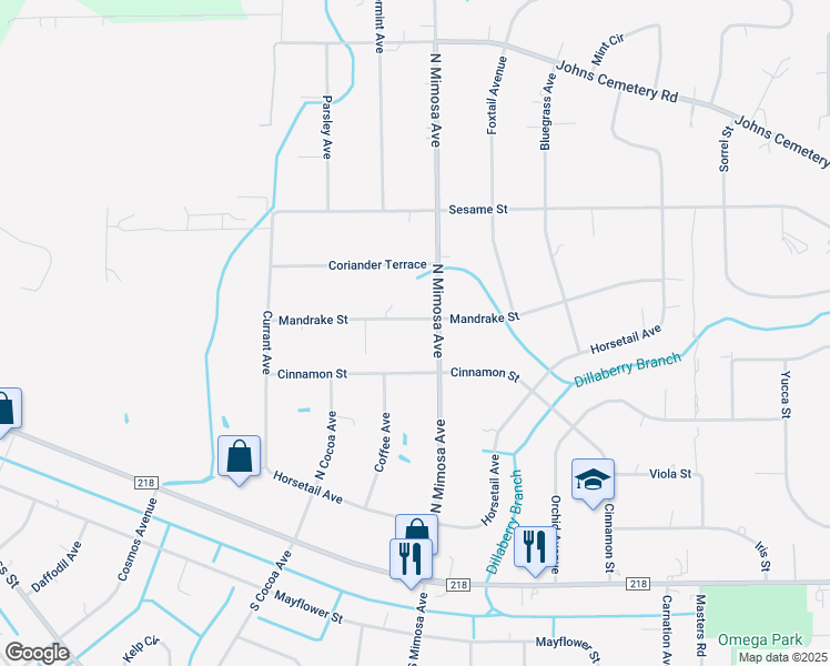map of restaurants, bars, coffee shops, grocery stores, and more near 126 Mandrake Street in Middleburg