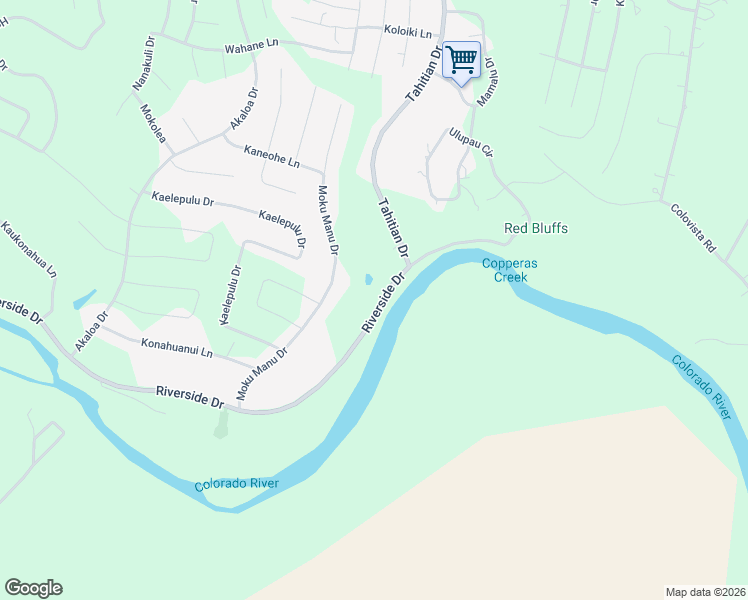 map of restaurants, bars, coffee shops, grocery stores, and more near 185 Moku Manu Drive in Bastrop