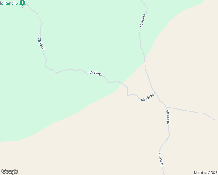 map of restaurants, bars, coffee shops, grocery stores, and more near SD 45425 in Rocksprings