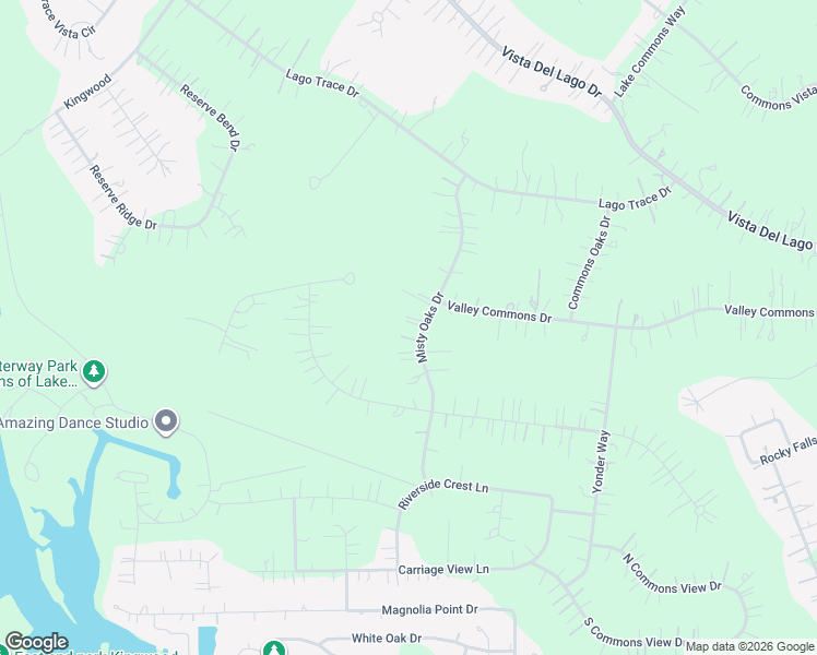 map of restaurants, bars, coffee shops, grocery stores, and more near 28810 Misty Oaks Drive in Huffman