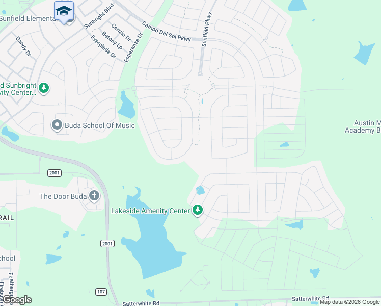map of restaurants, bars, coffee shops, grocery stores, and more near 630 Cherrystone Loop in Buda