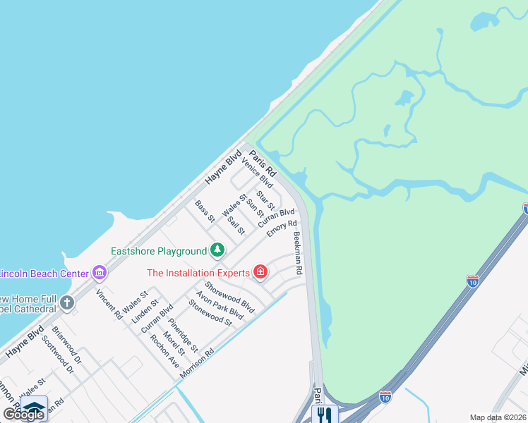 map of restaurants, bars, coffee shops, grocery stores, and more near 7809 Sun Street in New Orleans