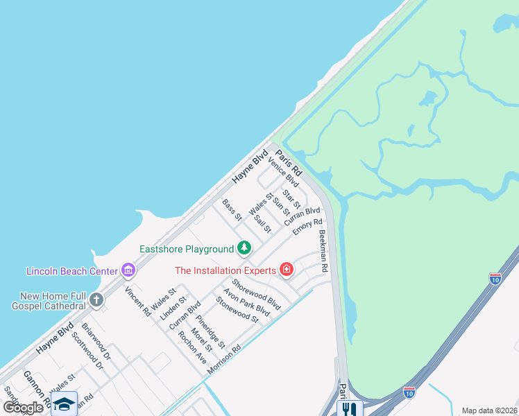 map of restaurants, bars, coffee shops, grocery stores, and more near 7850 Sand Street in New Orleans