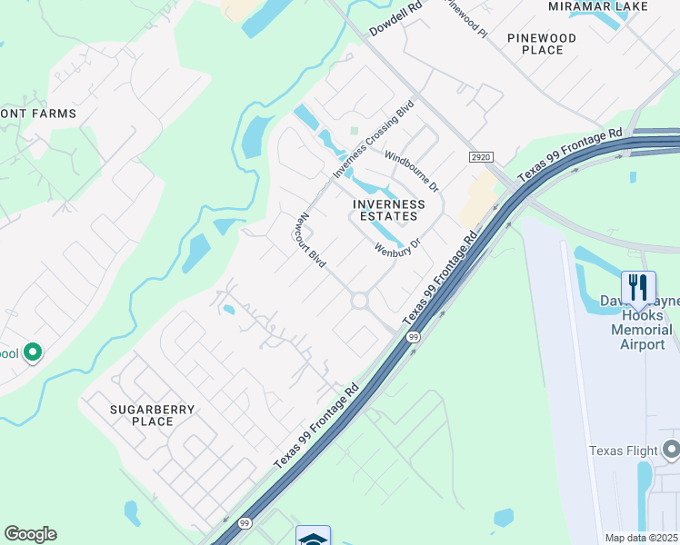 map of restaurants, bars, coffee shops, grocery stores, and more near 9426 Brannok Lane in Tomball