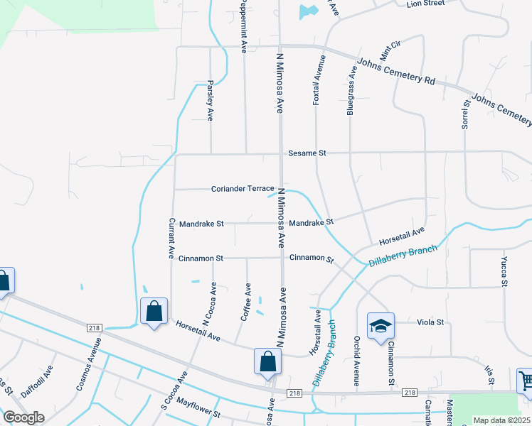 map of restaurants, bars, coffee shops, grocery stores, and more near 126 Mandrake Street in Middleburg