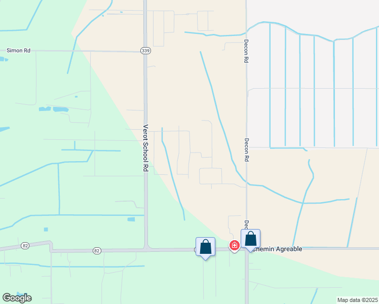 map of restaurants, bars, coffee shops, grocery stores, and more near San Domingo Drive in Youngsville