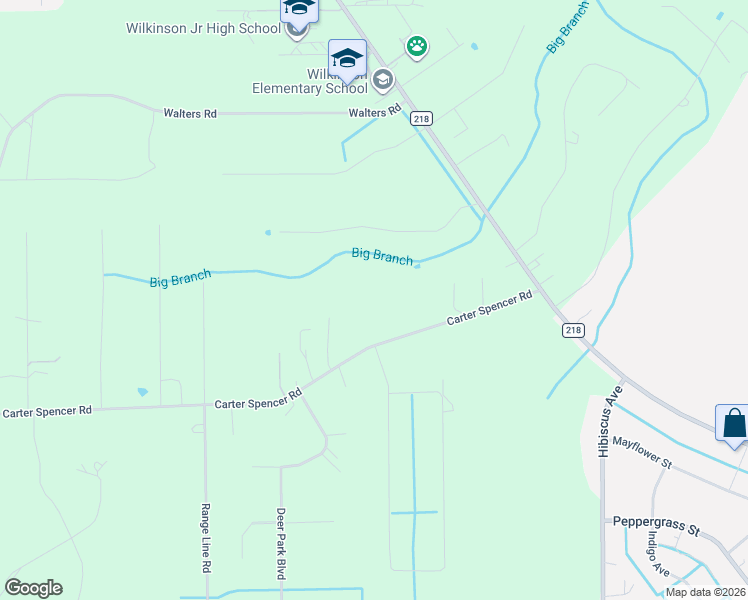map of restaurants, bars, coffee shops, grocery stores, and more near 5136 Carter Spencer Road in Middleburg