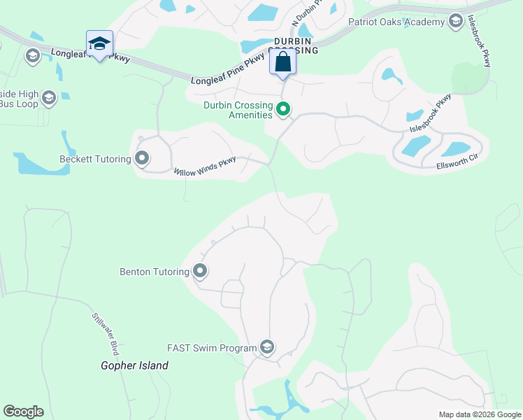 map of restaurants, bars, coffee shops, grocery stores, and more near 5211 Still Creek Court in Jacksonville