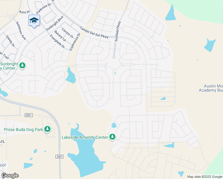 map of restaurants, bars, coffee shops, grocery stores, and more near 737 Cherrystone Loop in Buda