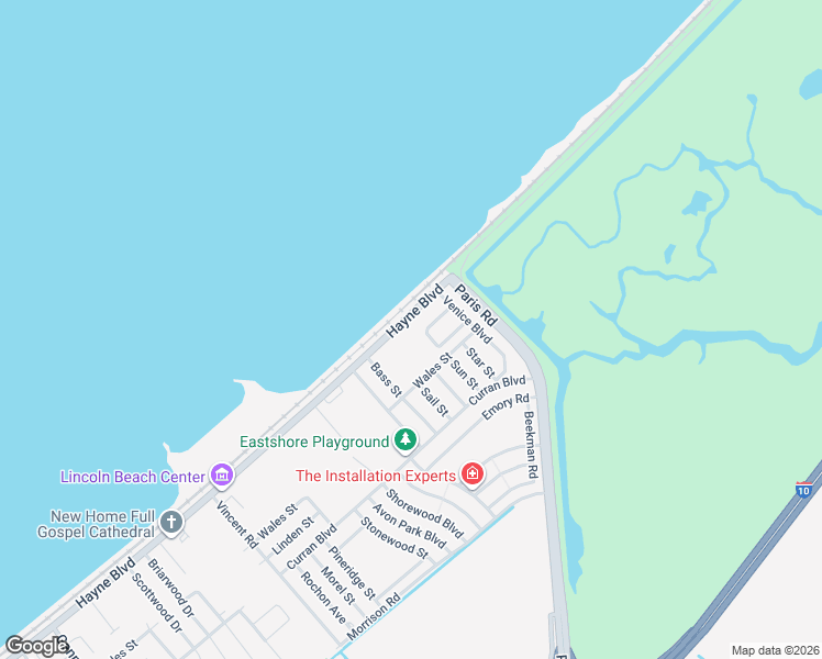 map of restaurants, bars, coffee shops, grocery stores, and more near 14804 Hayne Boulevard in New Orleans