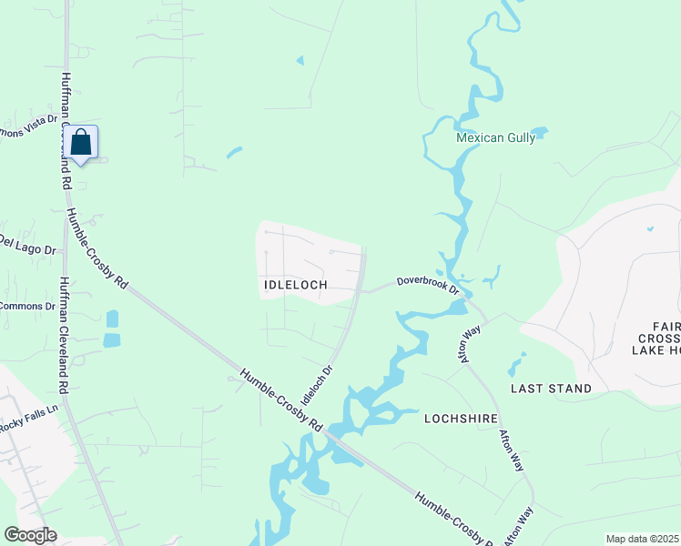 map of restaurants, bars, coffee shops, grocery stores, and more near 3606 Hampstead Court in Huffman