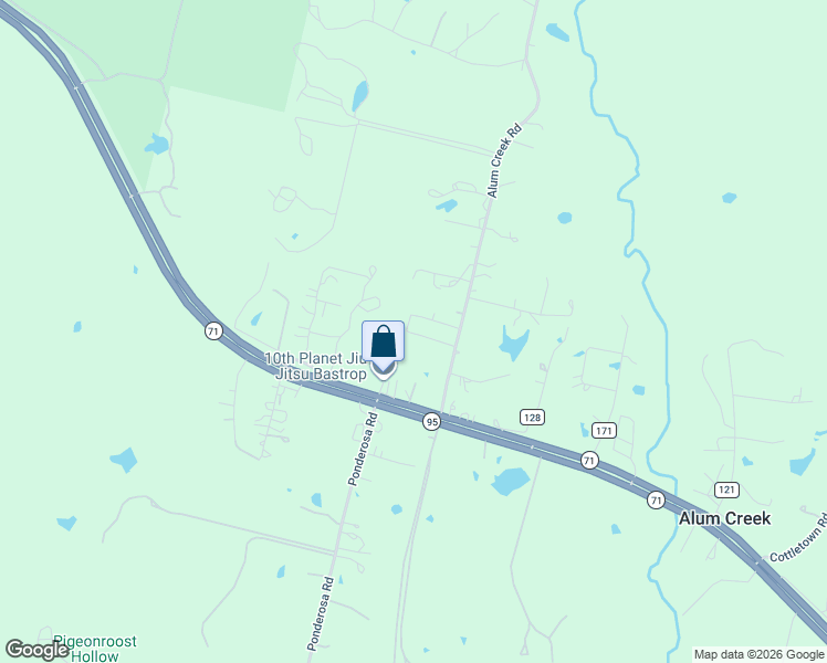 map of restaurants, bars, coffee shops, grocery stores, and more near 123 Wild Bird Loop in Smithville