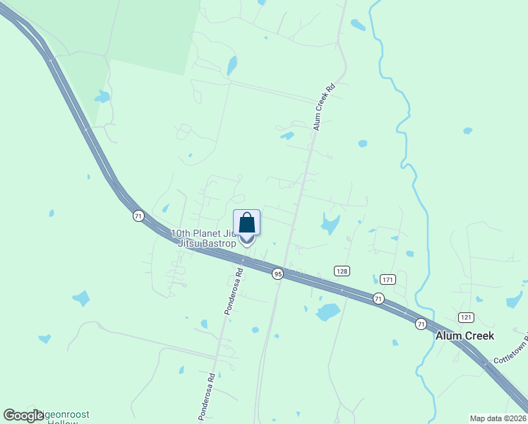 map of restaurants, bars, coffee shops, grocery stores, and more near 123 Wild Bird Loop in Smithville