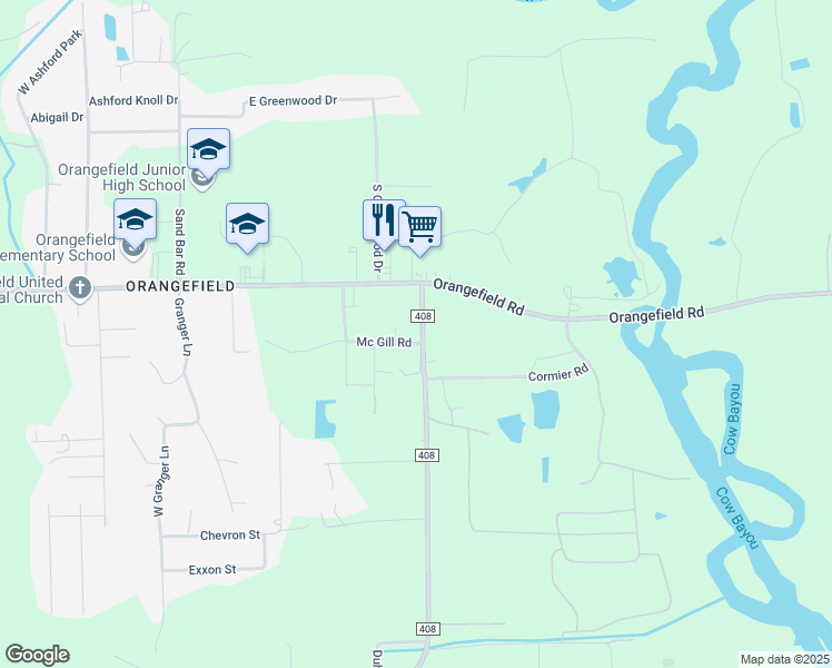 map of restaurants, bars, coffee shops, grocery stores, and more near in Orange County