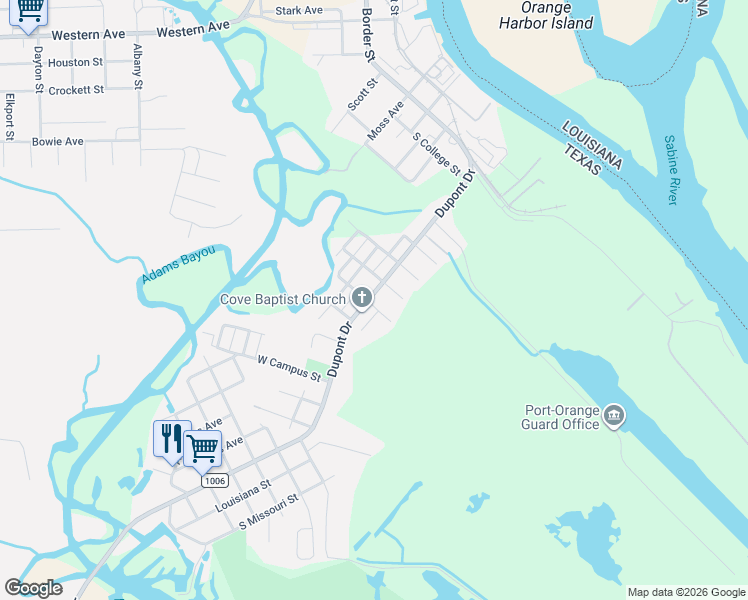 map of restaurants, bars, coffee shops, grocery stores, and more near 211 East Oregon Street in Orange