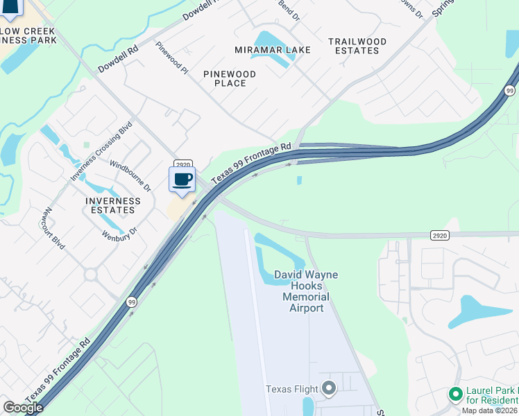 map of restaurants, bars, coffee shops, grocery stores, and more near 8910 Farm to Market 2920 in Spring
