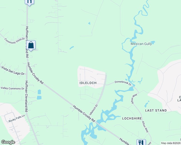 map of restaurants, bars, coffee shops, grocery stores, and more near 3518 Dryburgh Court in Huffman