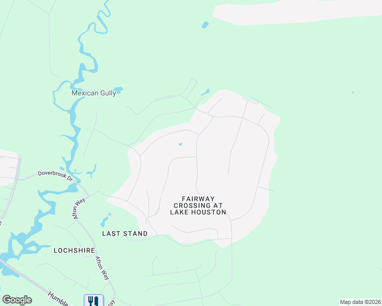 map of restaurants, bars, coffee shops, grocery stores, and more near 27606 Fairway Oaks Drive in Huffman