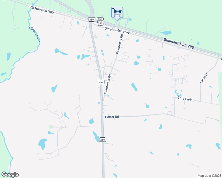 map of restaurants, bars, coffee shops, grocery stores, and more near 21728 Fairground Road in Hempstead