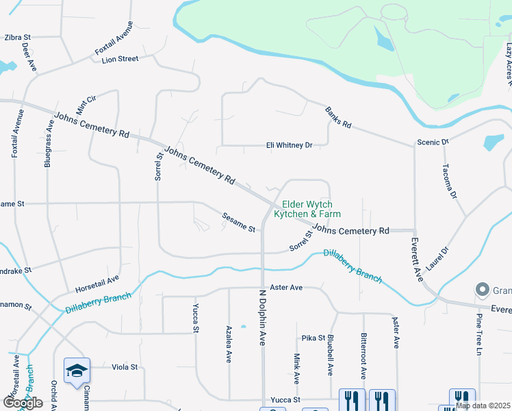map of restaurants, bars, coffee shops, grocery stores, and more near 4351 Johns Cemetery Road in Middleburg