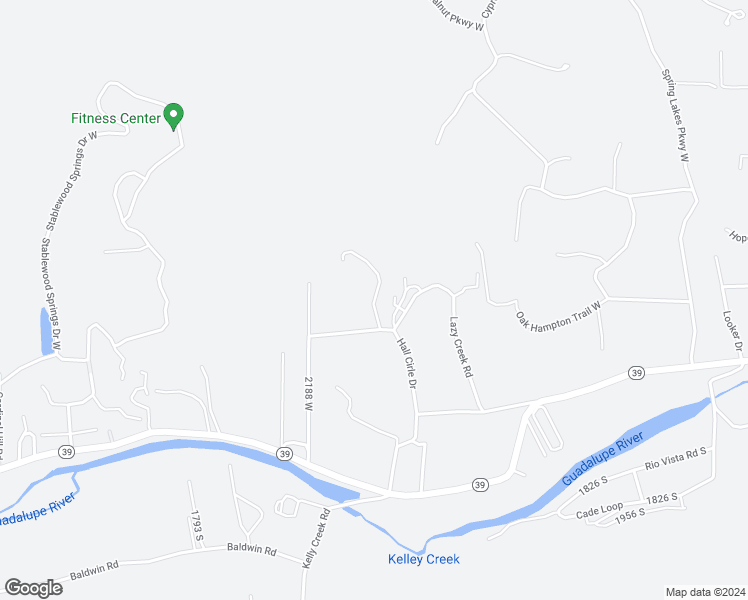 map of restaurants, bars, coffee shops, grocery stores, and more near 2895 West in Kerr County