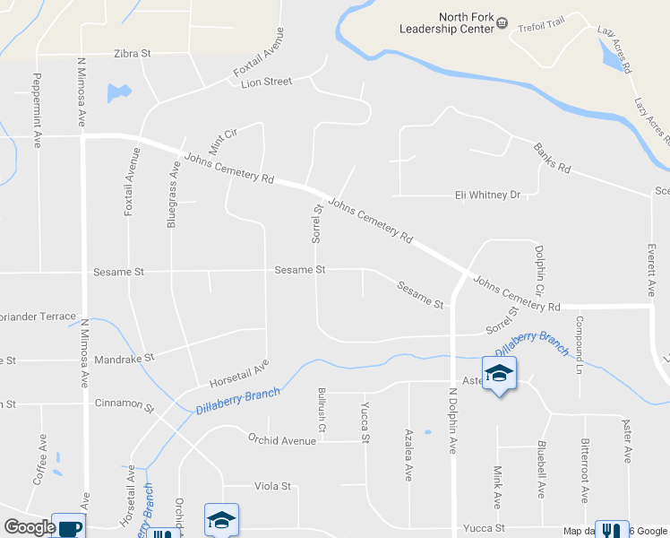 map of restaurants, bars, coffee shops, grocery stores, and more near 78 Sesame Street in Middleburg