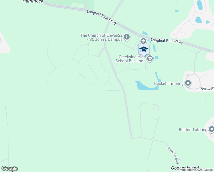 map of restaurants, bars, coffee shops, grocery stores, and more near Veterans Parkway in Saint Johns