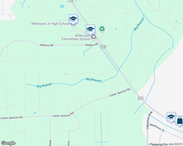 map of restaurants, bars, coffee shops, grocery stores, and more near Country Estates Road in Clay County