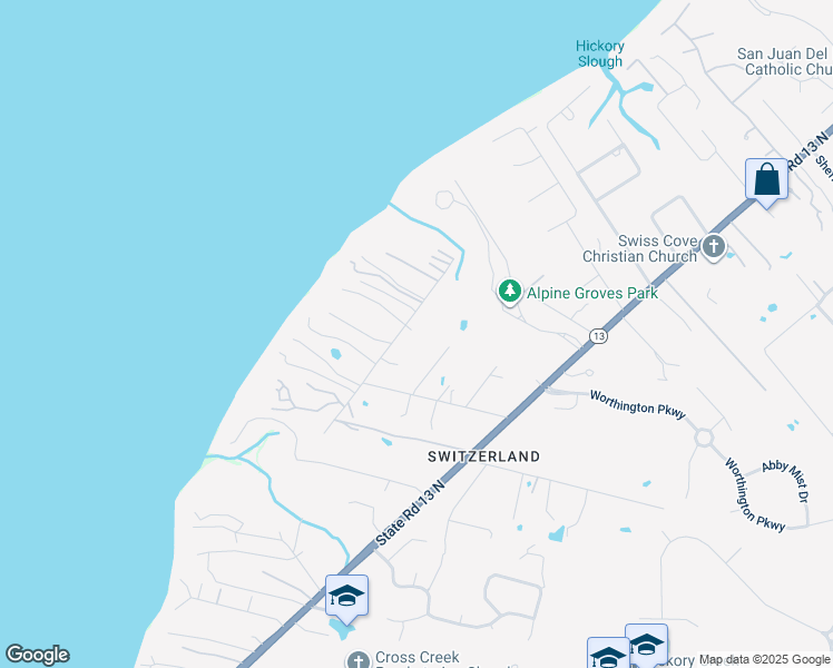 map of restaurants, bars, coffee shops, grocery stores, and more near 2045 Eventide Avenue in Jacksonville