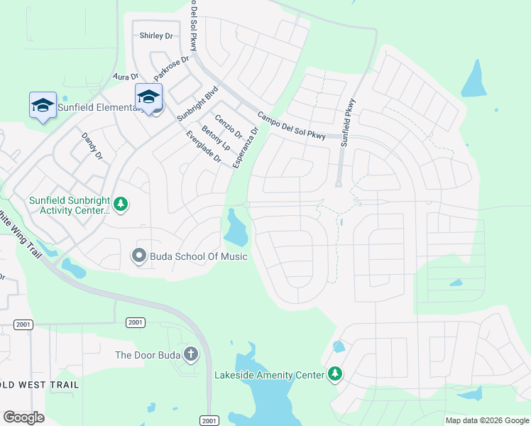 map of restaurants, bars, coffee shops, grocery stores, and more near 1080 Cherrystone Loop in Buda