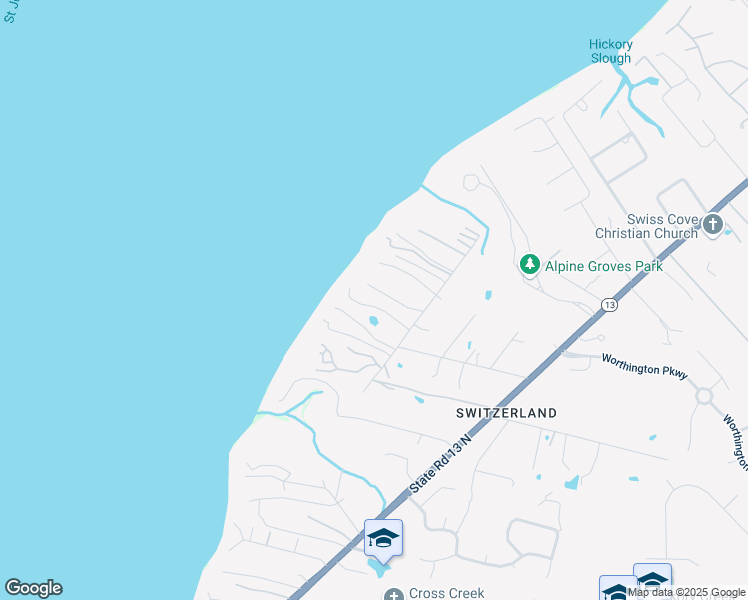 map of restaurants, bars, coffee shops, grocery stores, and more near 499 Golden Pond Court in Jacksonville