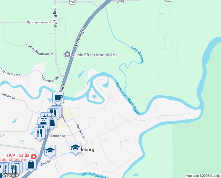 map of restaurants, bars, coffee shops, grocery stores, and more near 2100 Spinnaker Court in Middleburg