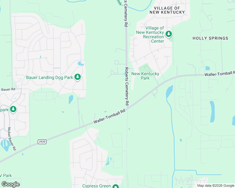 map of restaurants, bars, coffee shops, grocery stores, and more near 21334 Farm to Market 2920 in Hockley