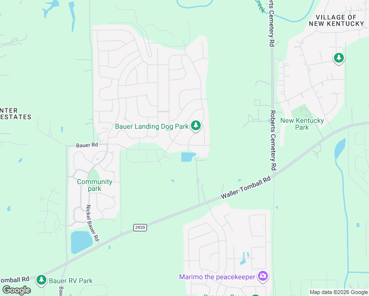 map of restaurants, bars, coffee shops, grocery stores, and more near 22115 Rocky Reserve Drive in Hockley