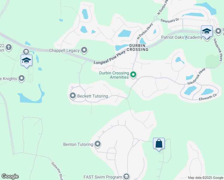 map of restaurants, bars, coffee shops, grocery stores, and more near 108 Carden Place in Saint Johns