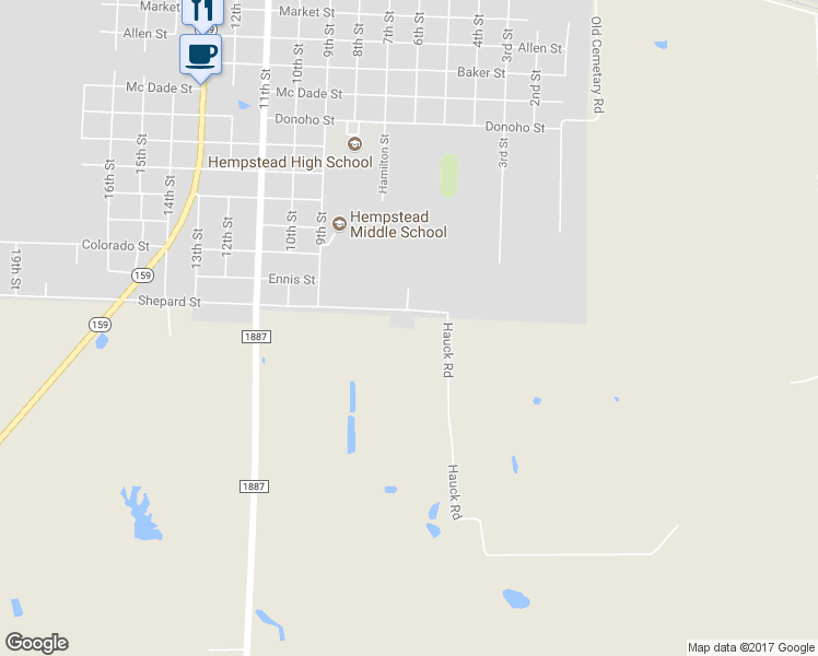 map of restaurants, bars, coffee shops, grocery stores, and more near 545 Shepard Street in Hempstead