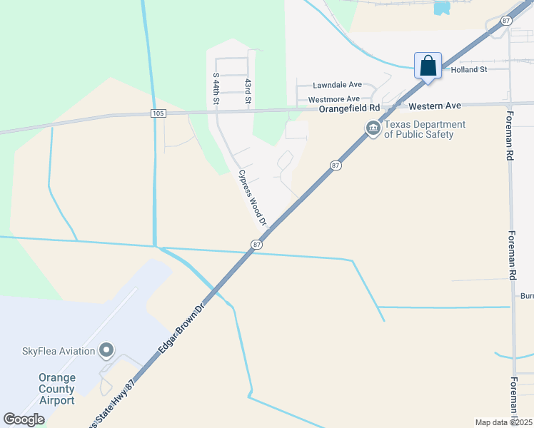 map of restaurants, bars, coffee shops, grocery stores, and more near 3990 Edgar Brown Drive in Orange