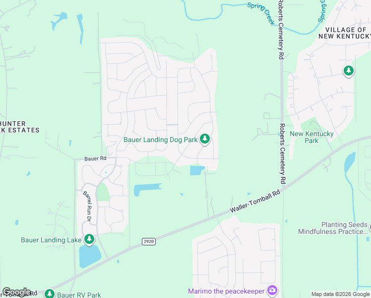 map of restaurants, bars, coffee shops, grocery stores, and more near 22134 Lost Lantern Drive in Hockley