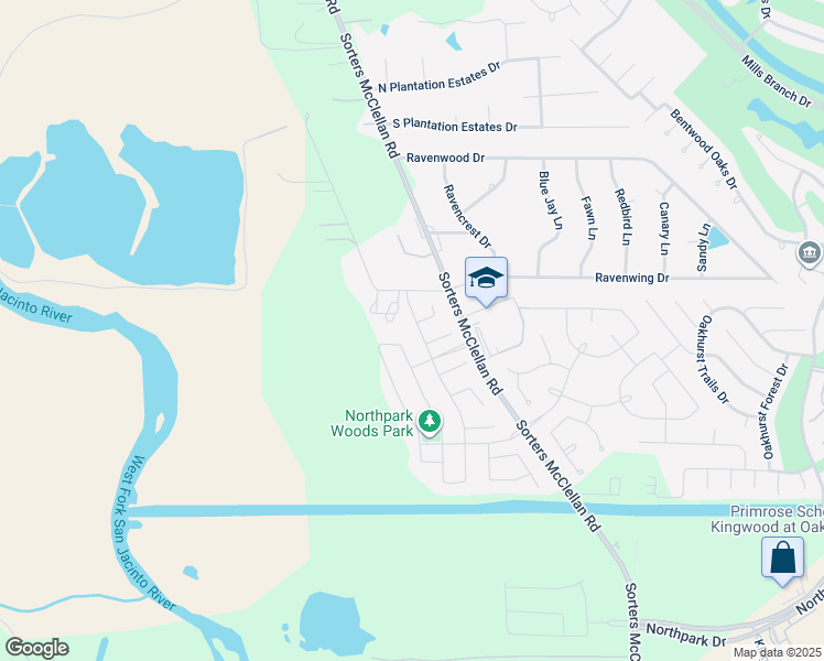 map of restaurants, bars, coffee shops, grocery stores, and more near 19820-19998 Michael Lane in Porter
