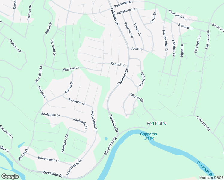 map of restaurants, bars, coffee shops, grocery stores, and more near 455 Tahitian Drive in Bastrop