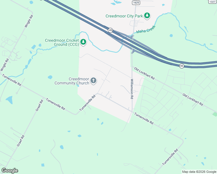map of restaurants, bars, coffee shops, grocery stores, and more near 5102 Turnersville Road in Creedmoor